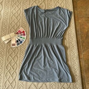 SUMMERS - WHBM Blue Gray Dress. Size L. NWT.